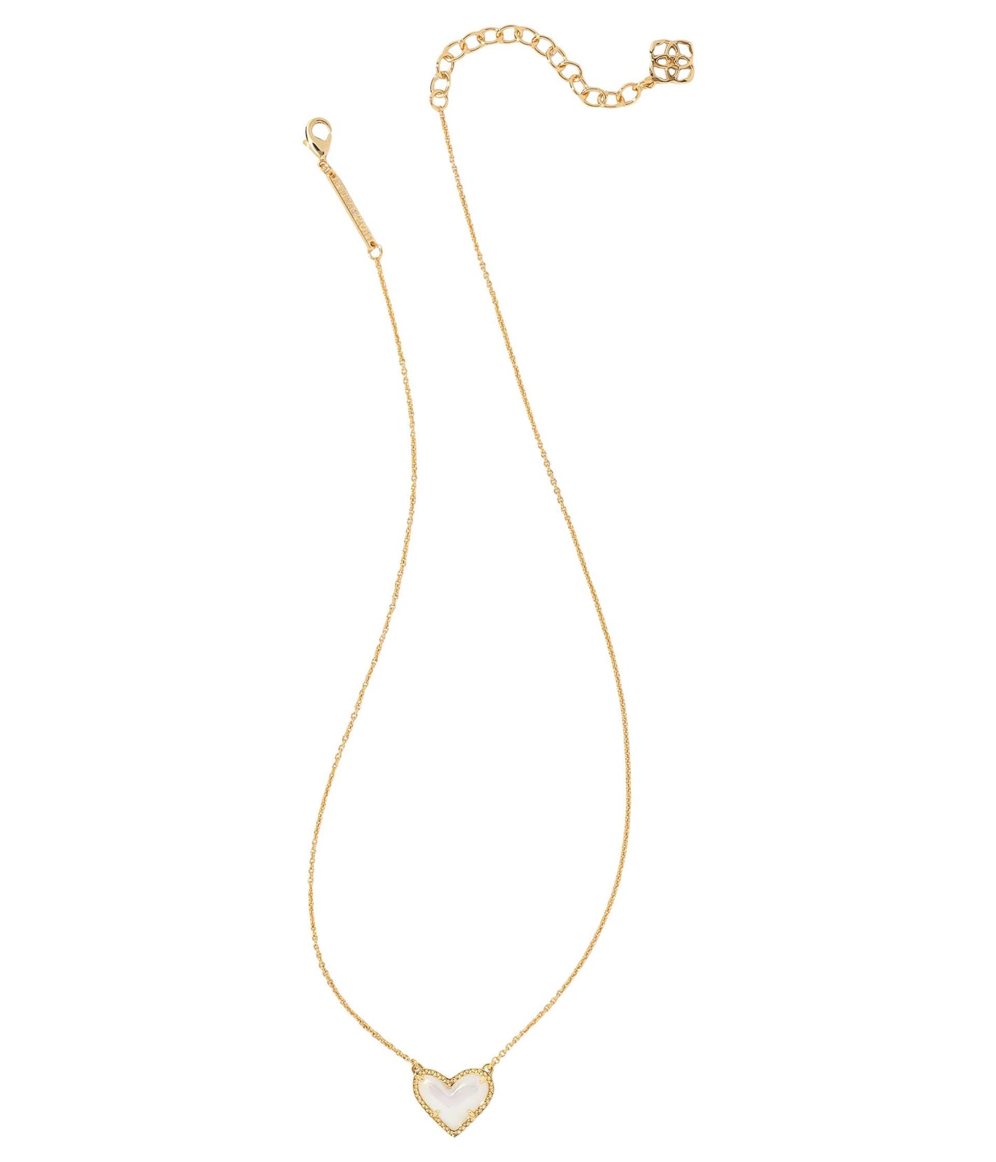 Kendra Scott Ari Heart Adjustable Length Pendant Necklace
