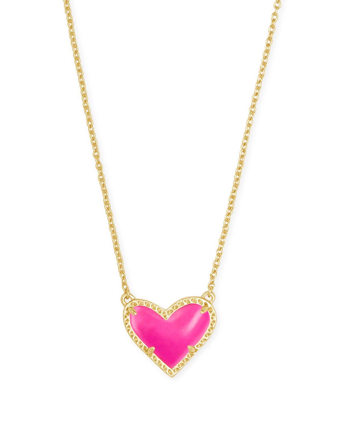 Kendra Scott Ari Heart Adjustable Length Pendant Necklace