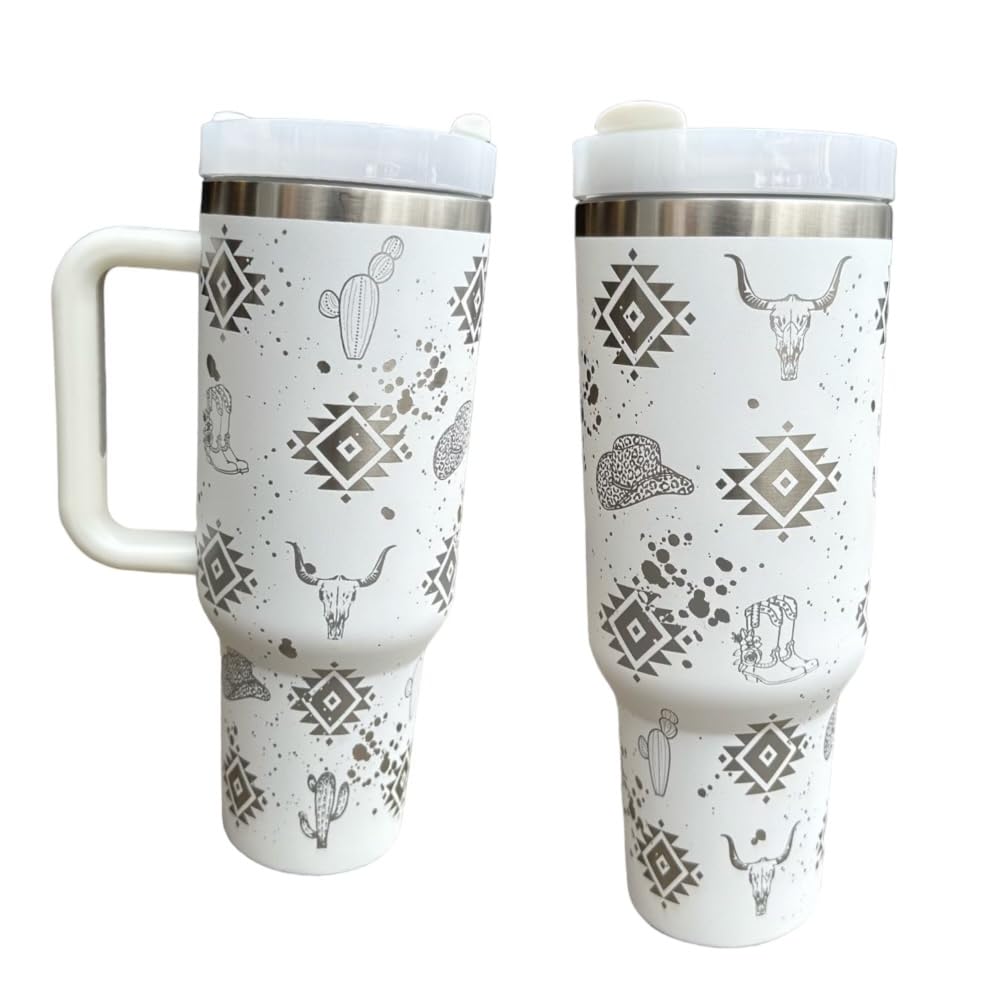Western Engraved 40oz Tumbler