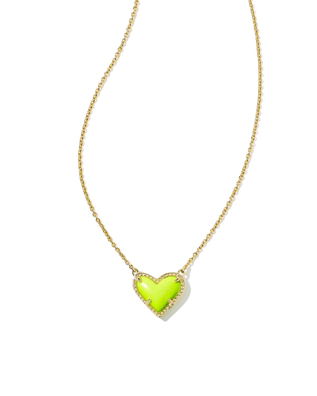Kendra Scott Ari Heart Adjustable Length Pendant Necklace