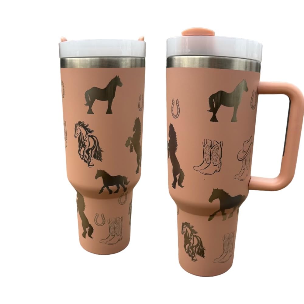 Western Engraved 40oz Tumbler