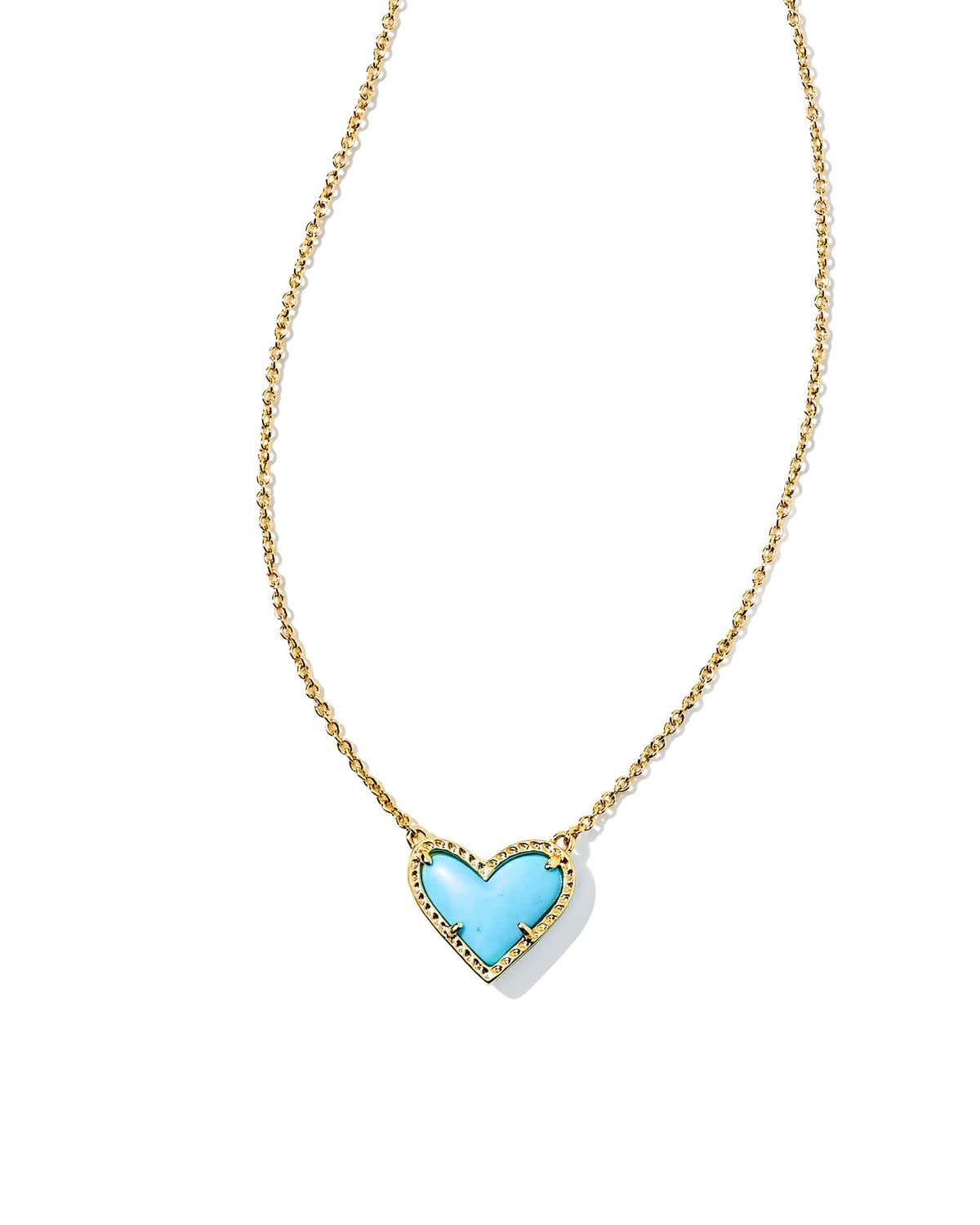 Kendra Scott Ari Heart Adjustable Length Pendant Necklace