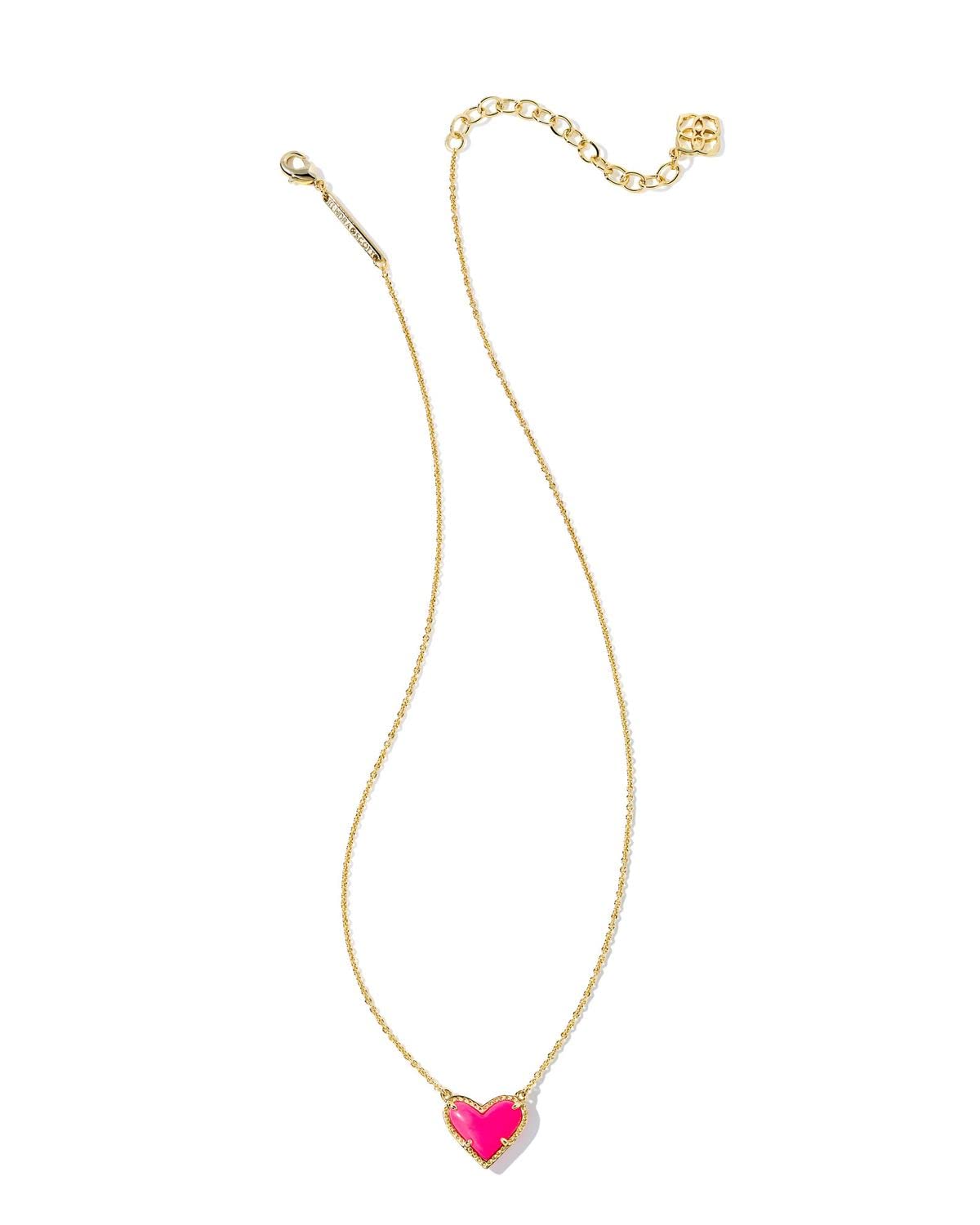 Kendra Scott Ari Heart Adjustable Length Pendant Necklace
