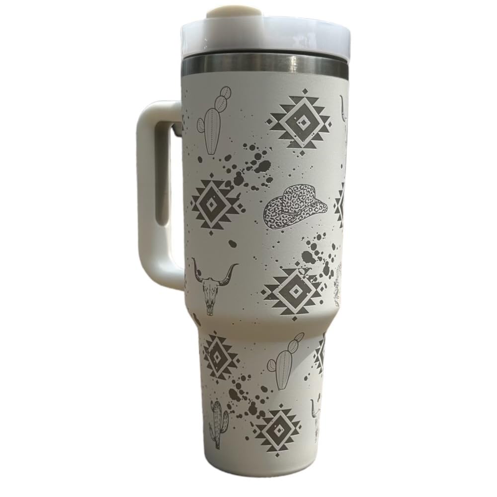 Western Engraved 40oz Tumbler