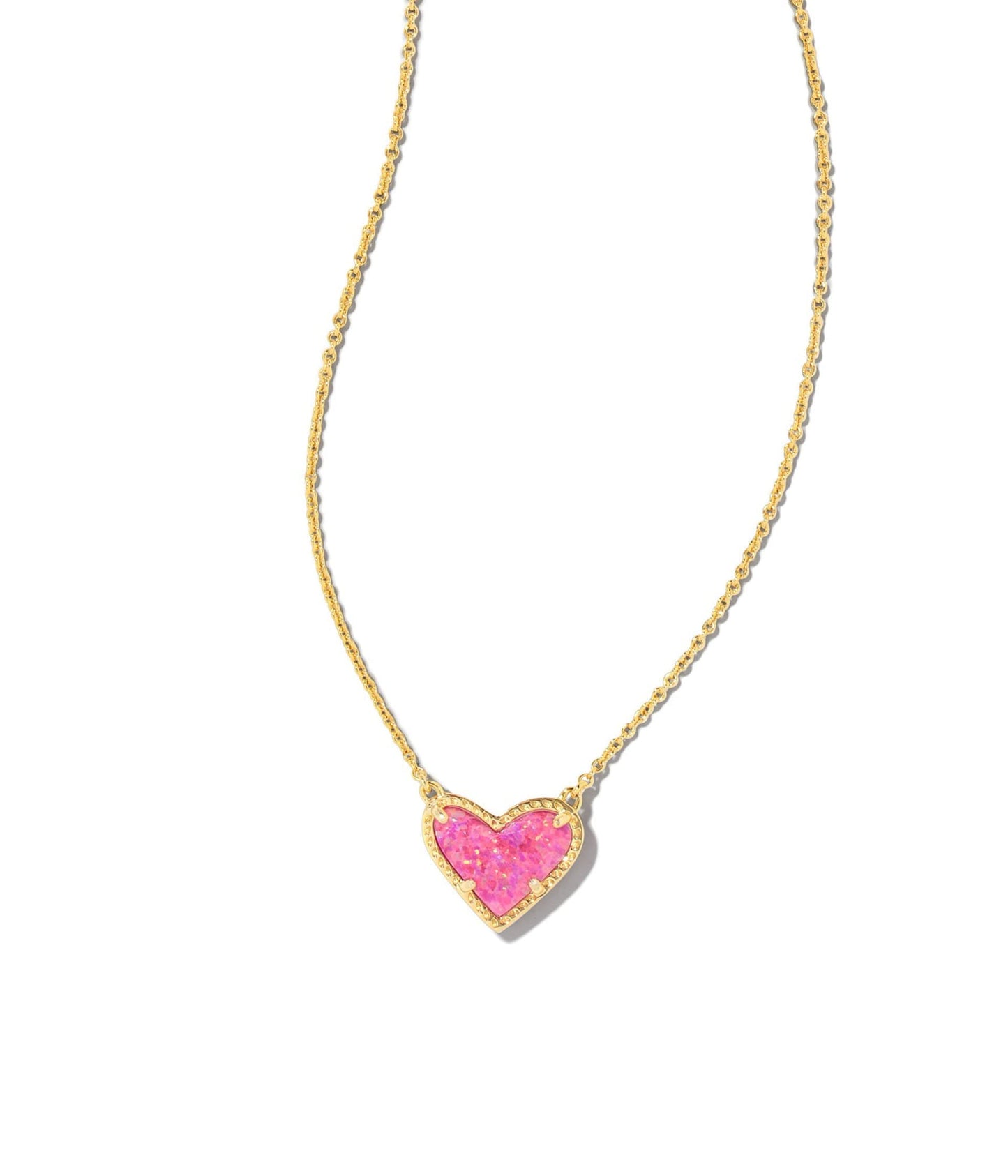 Kendra Scott Ari Heart Adjustable Length Pendant Necklace