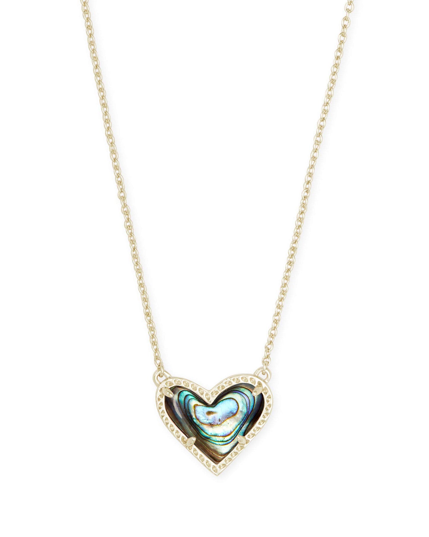 Kendra Scott Ari Heart Adjustable Length Pendant Necklace