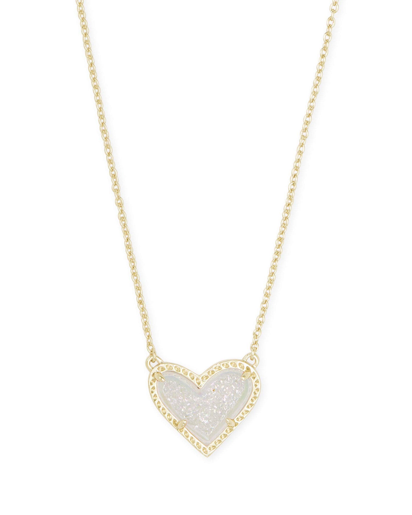 Kendra Scott Ari Heart Adjustable Length Pendant Necklace