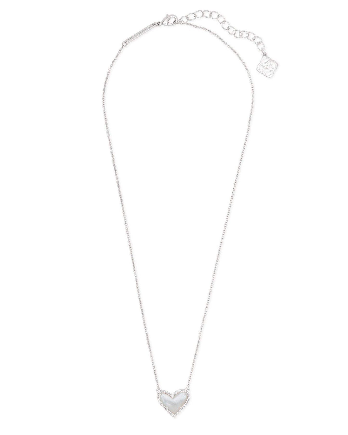 Kendra Scott Ari Heart Adjustable Length Pendant Necklace