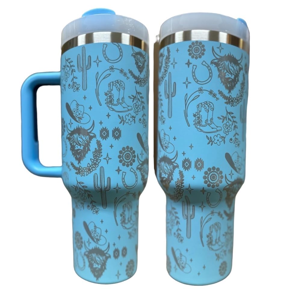 Western Engraved 40oz Tumbler
