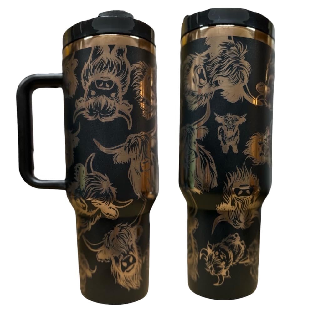 Western Engraved 40oz Tumbler