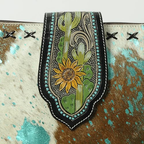 Hand Tooled Cowhide Leather