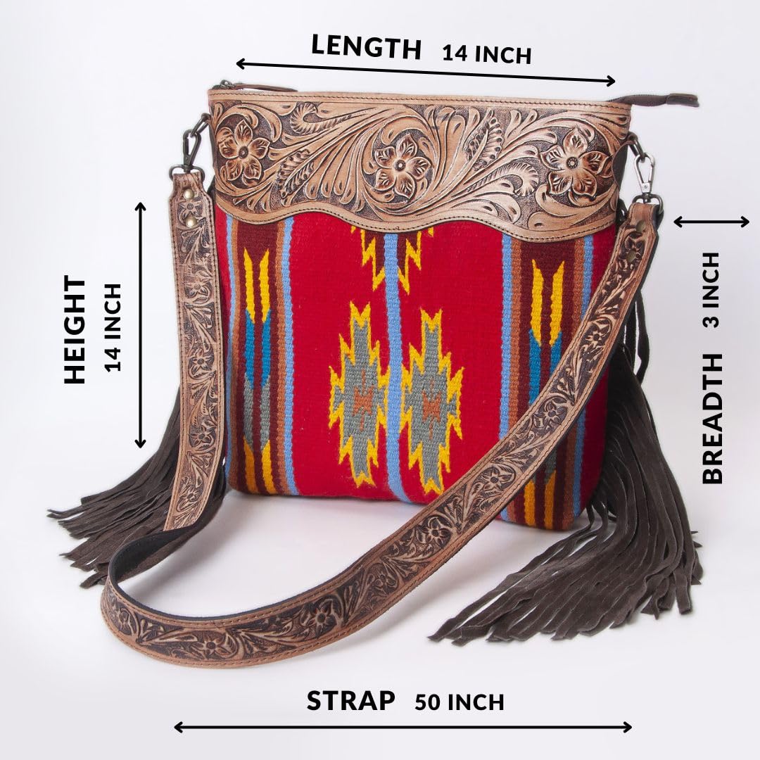 Women Natural Cowhide Leather Crossbody Bag
