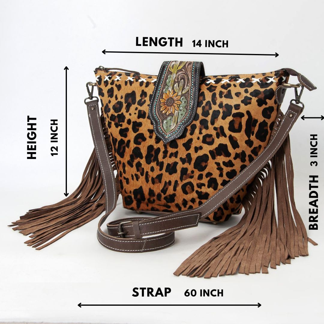 Hand Tooled Cowhide Leather
