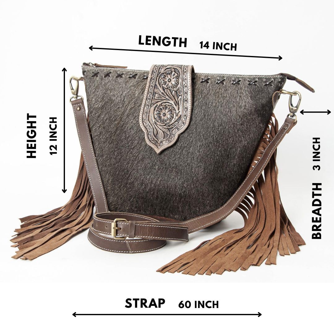 Hand Tooled Cowhide Leather