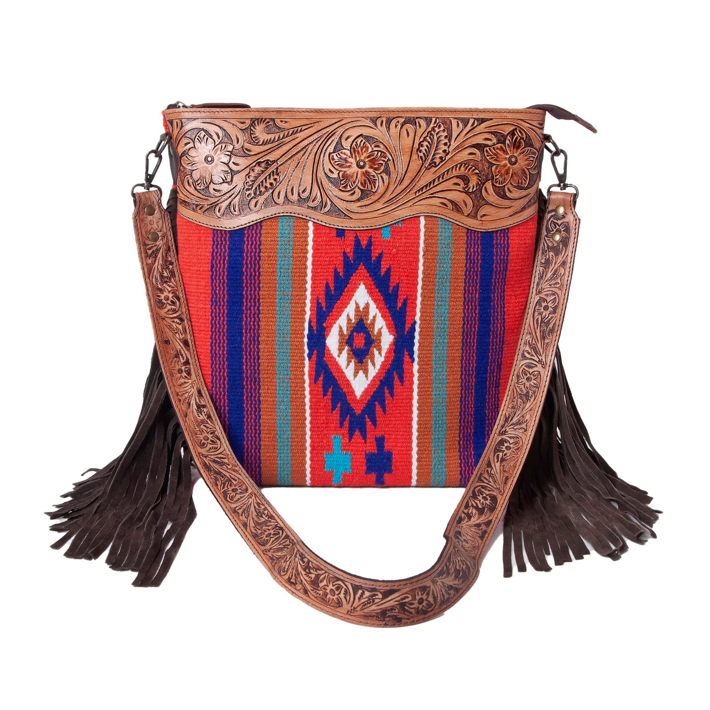 Women Natural Cowhide Leather Crossbody Bag