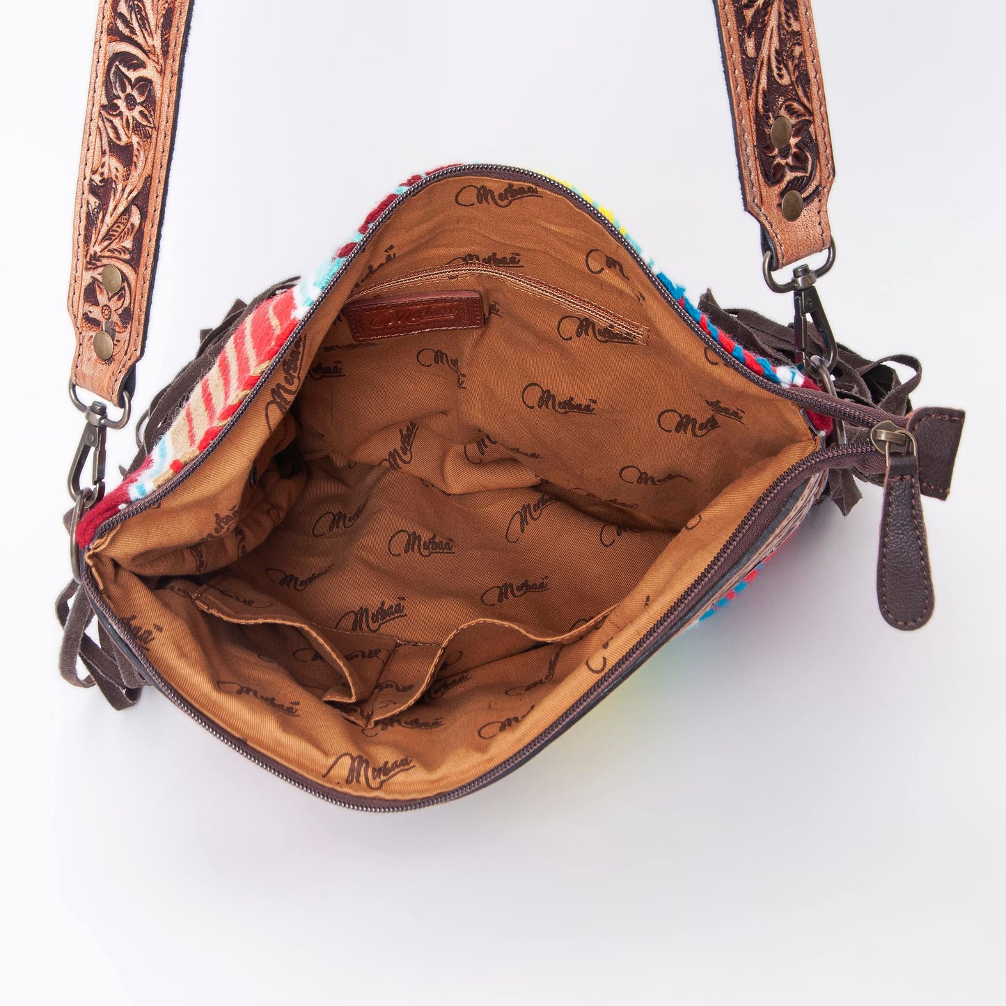 Women Natural Cowhide Leather Crossbody Bag