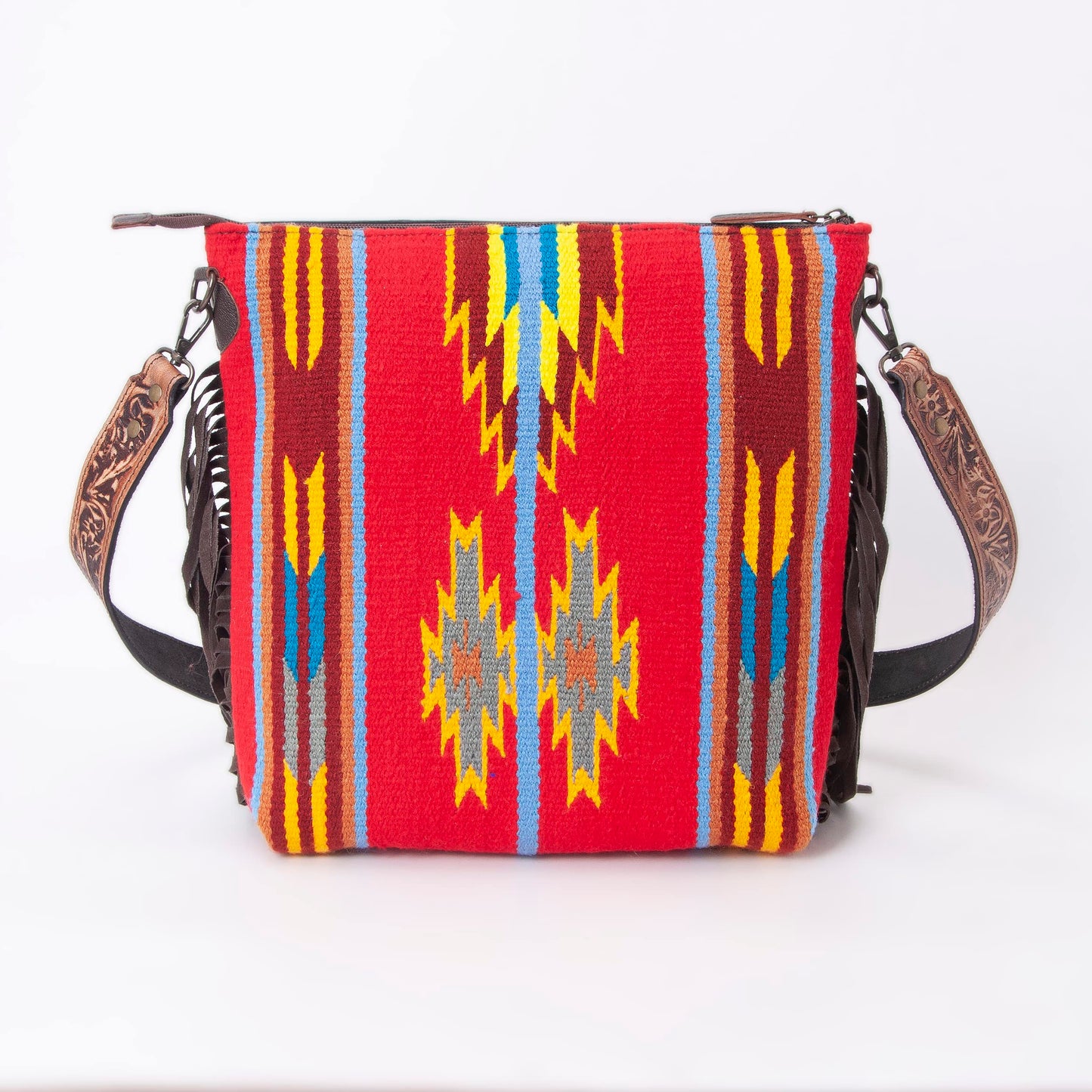 Women Natural Cowhide Leather Crossbody Bag
