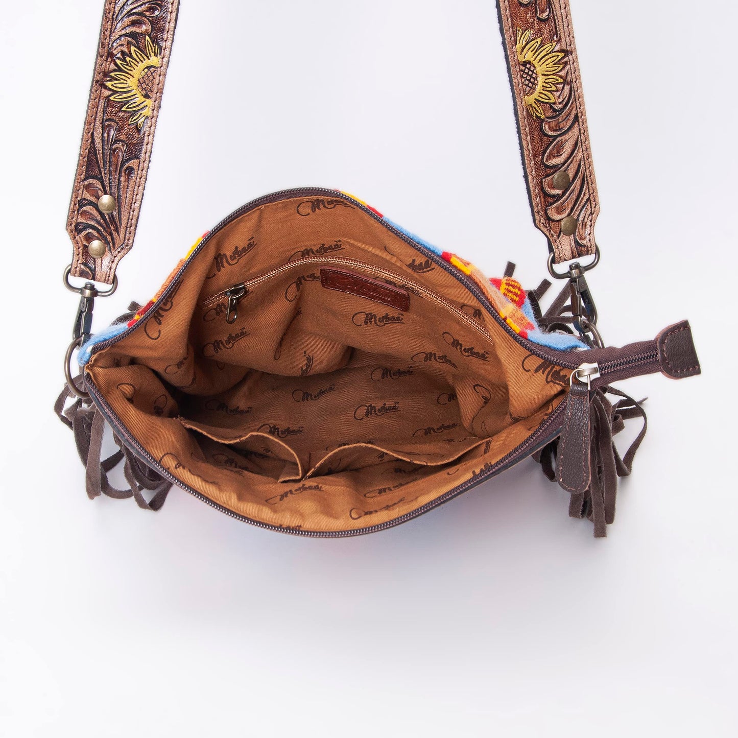Women Natural Cowhide Leather Crossbody Bag