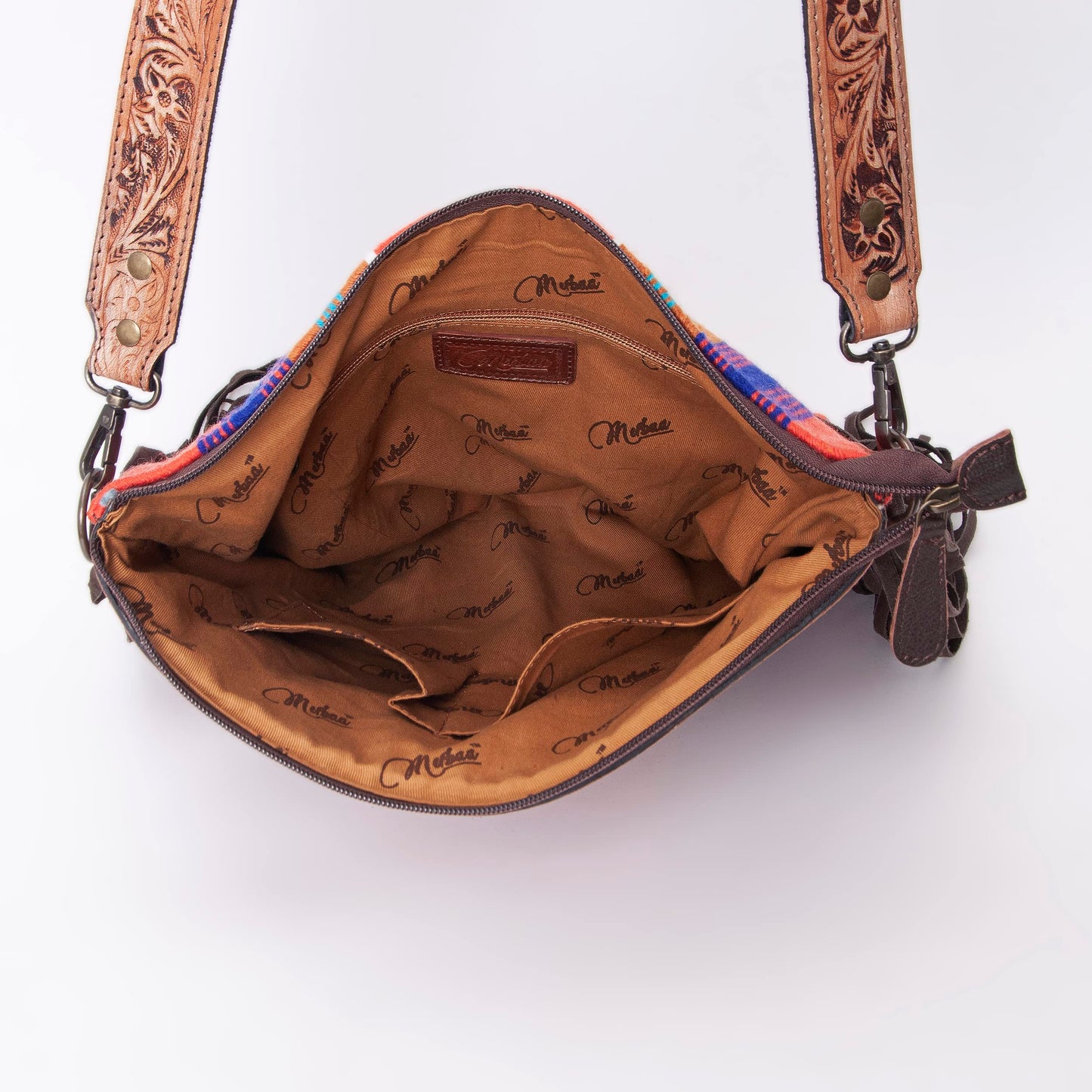 Women Natural Cowhide Leather Crossbody Bag
