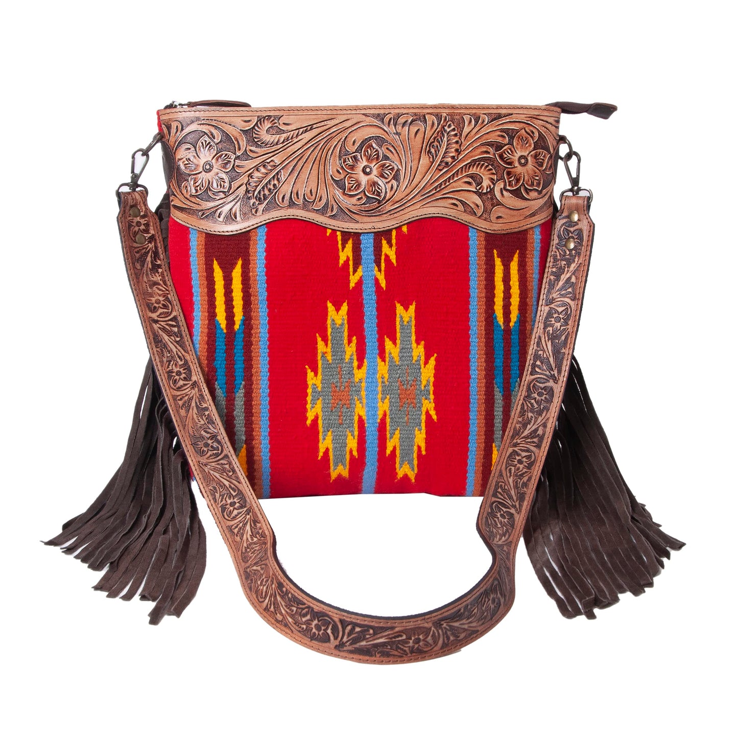 Women Natural Cowhide Leather Crossbody Bag