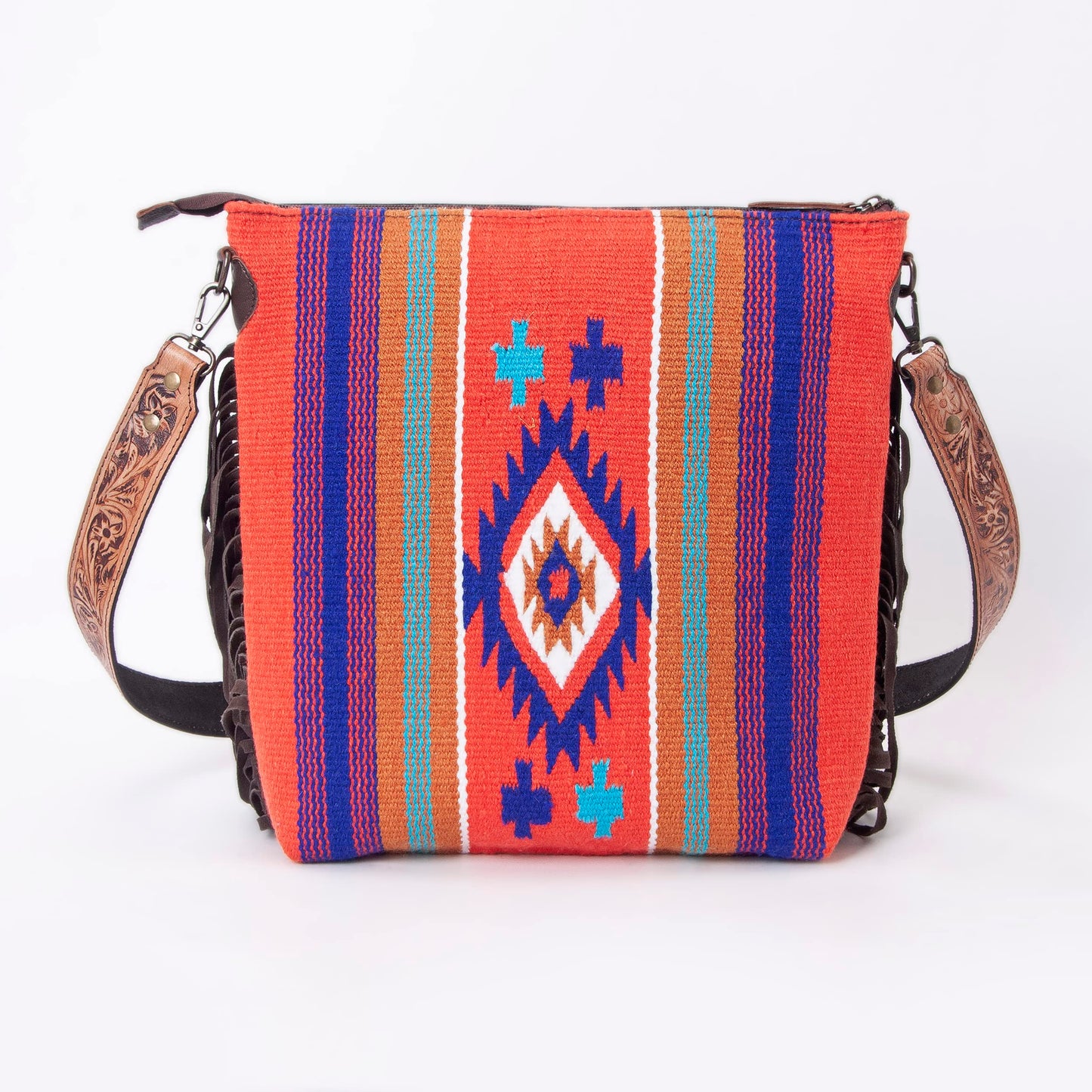 Women Natural Cowhide Leather Crossbody Bag