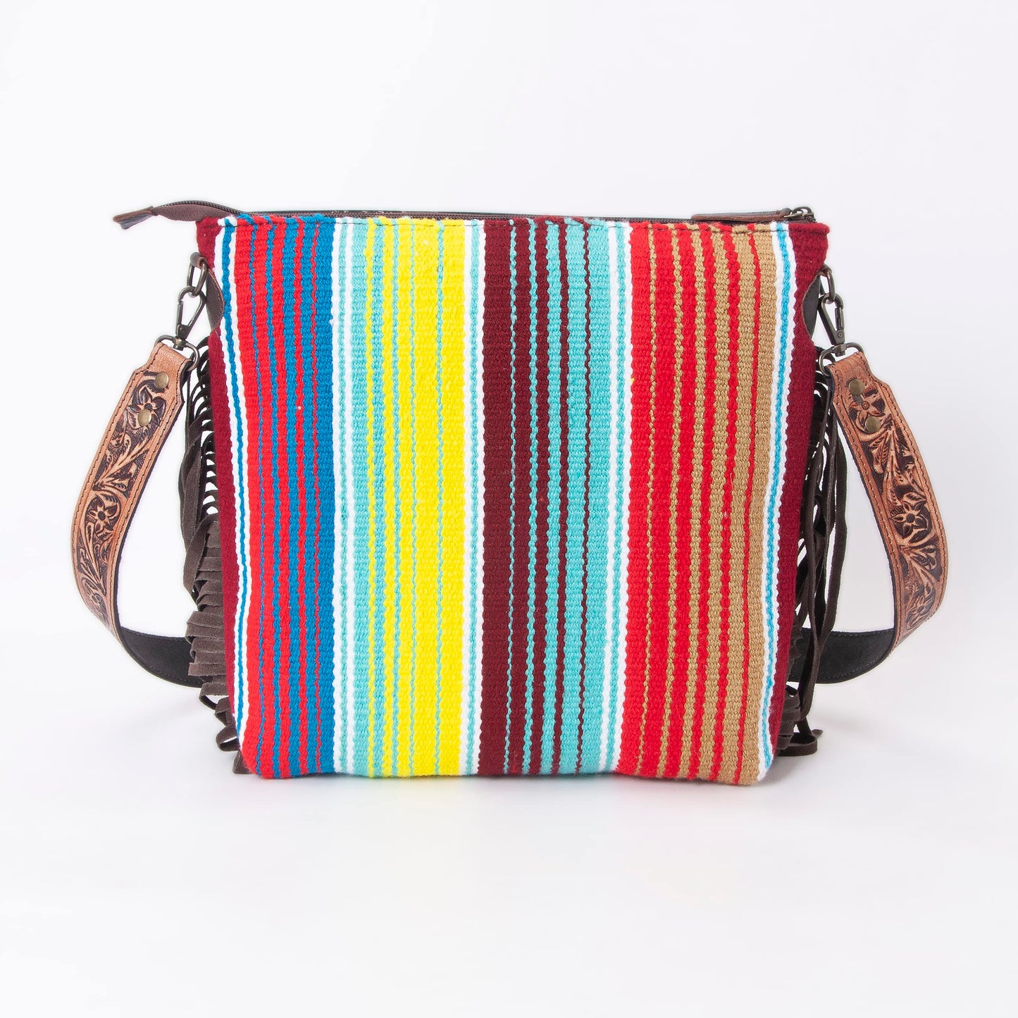 Women Natural Cowhide Leather Crossbody Bag