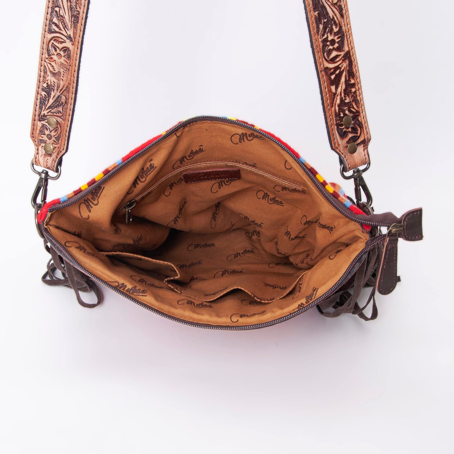 Women Natural Cowhide Leather Crossbody Bag