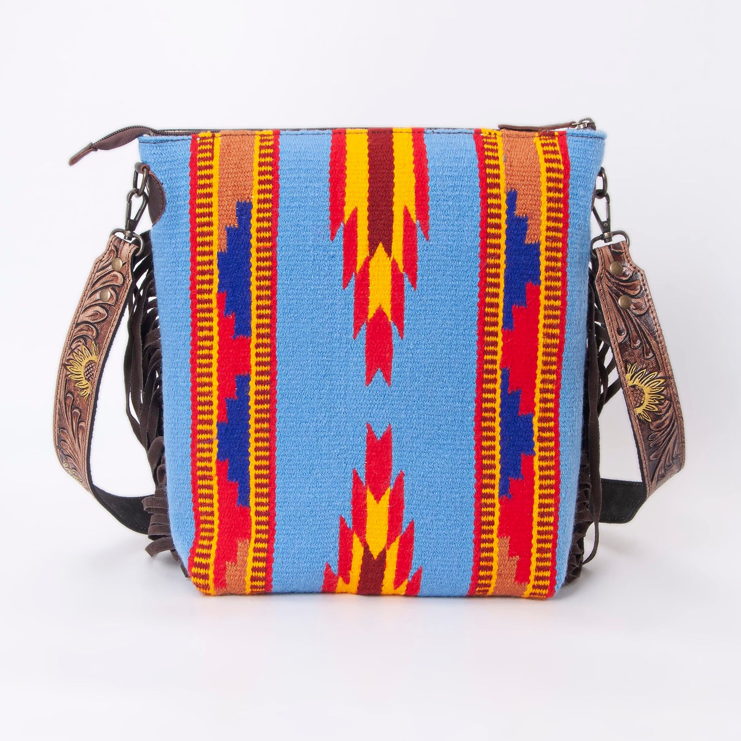 Women Natural Cowhide Leather Crossbody Bag