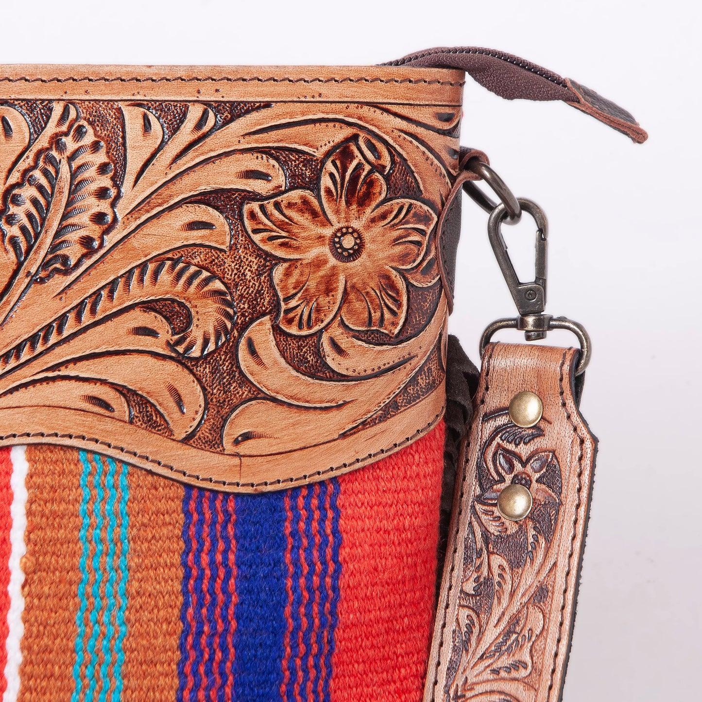 Women Natural Cowhide Leather Crossbody Bag