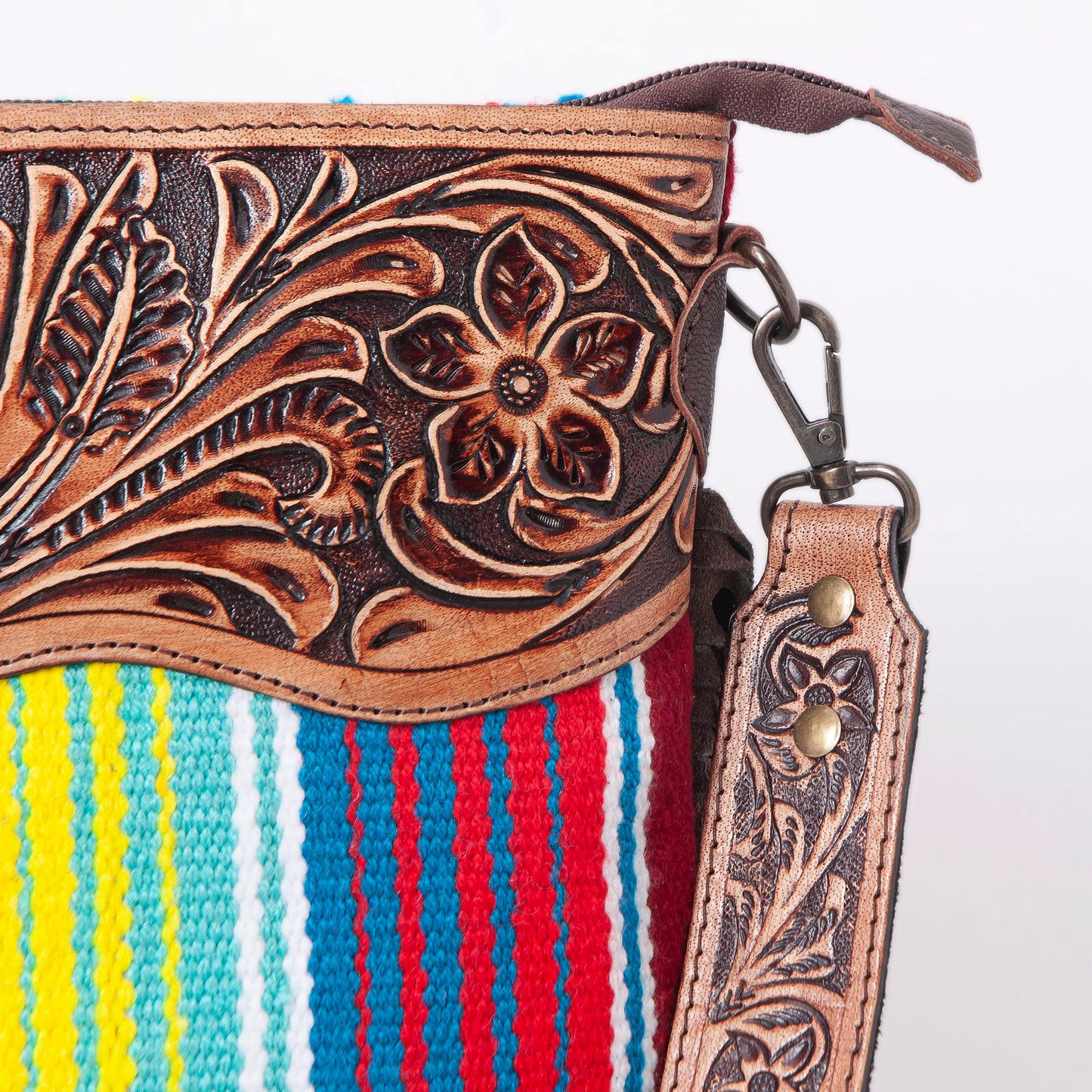 Women Natural Cowhide Leather Crossbody Bag