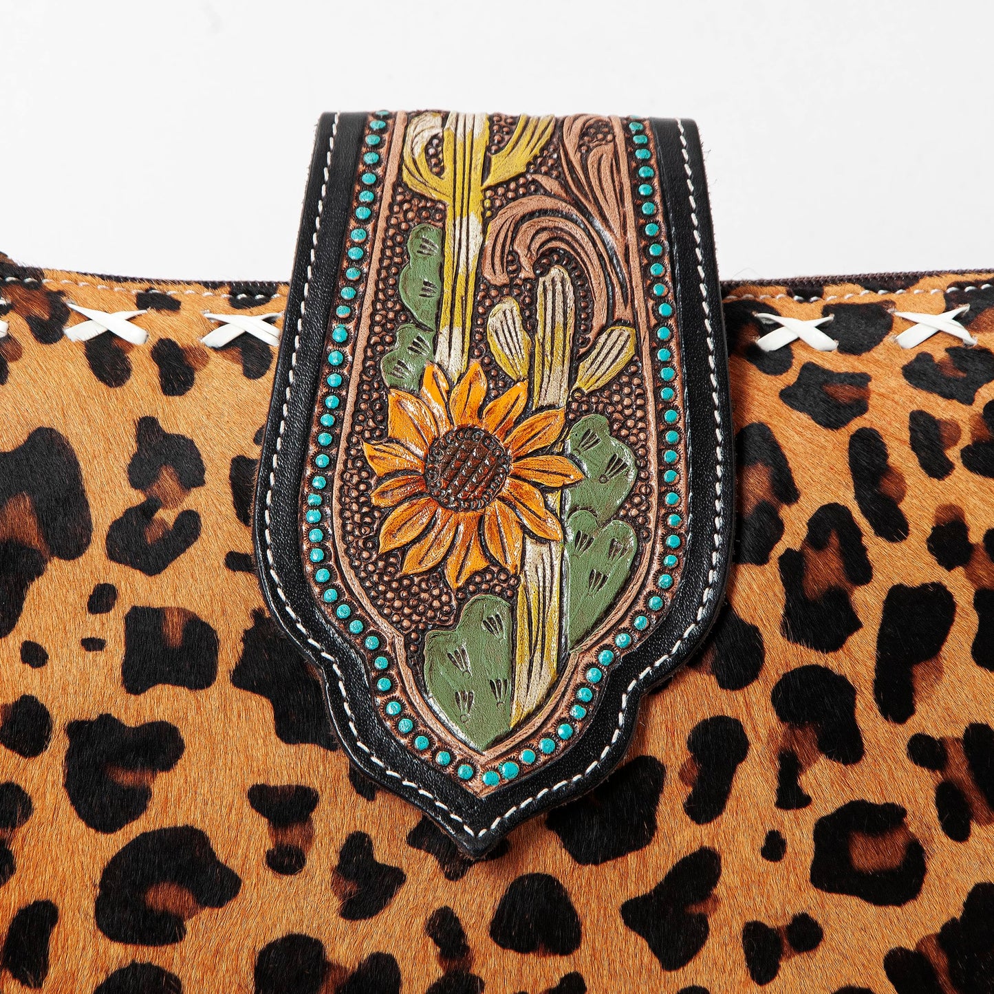 Hand Tooled Cowhide Leather