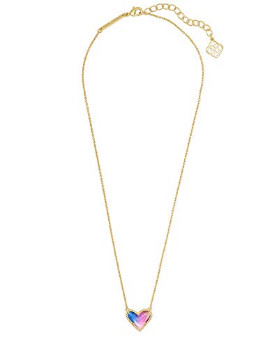 Kendra Scott Ari Heart Adjustable Length Pendant Necklace