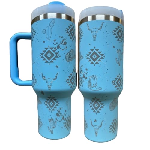 Western Engraved 40oz Tumbler