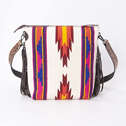Women Natural Cowhide Leather Crossbody Bag