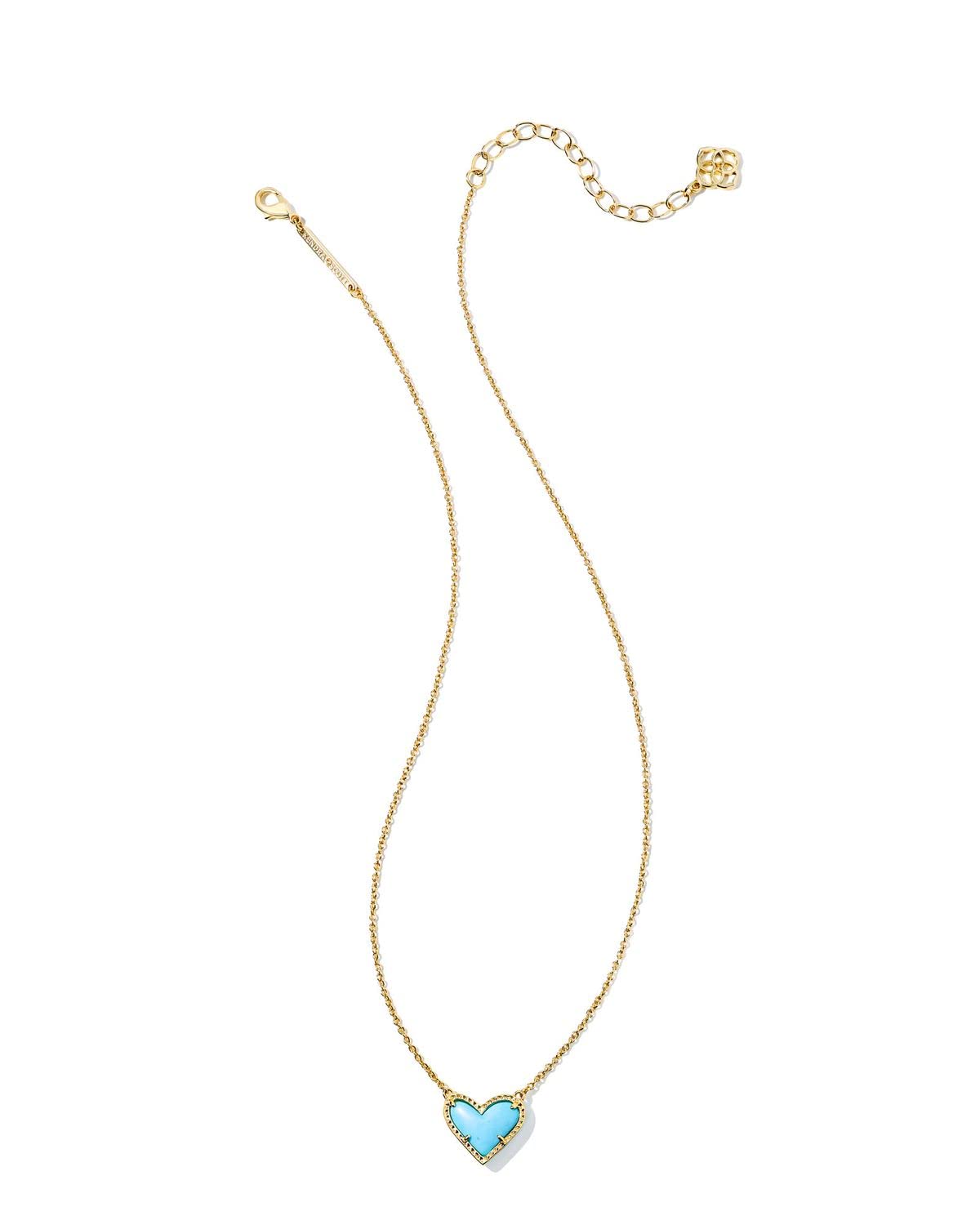 Kendra Scott Ari Heart Adjustable Length Pendant Necklace