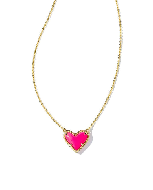Kendra Scott Ari Heart Adjustable Length Pendant Necklace