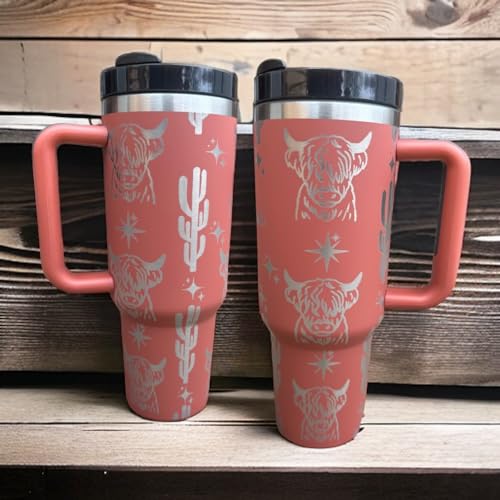 Western Engraved 40oz Tumbler