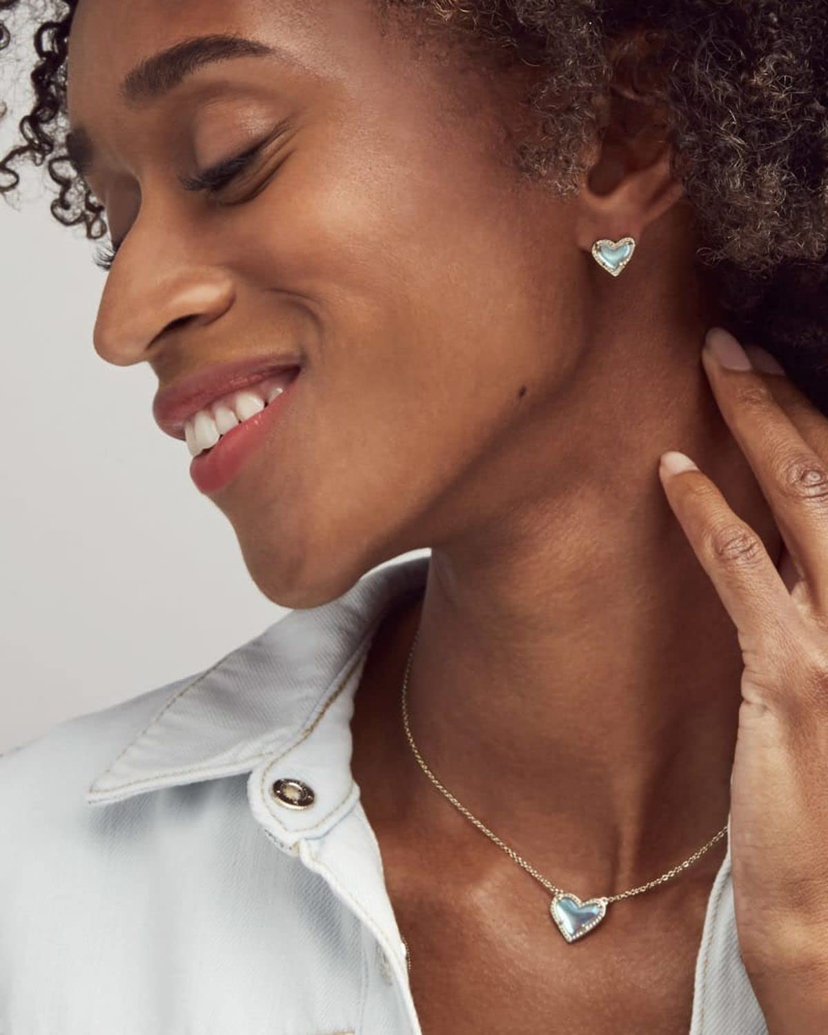 Kendra Scott Ari Heart Adjustable Length Pendant Necklace