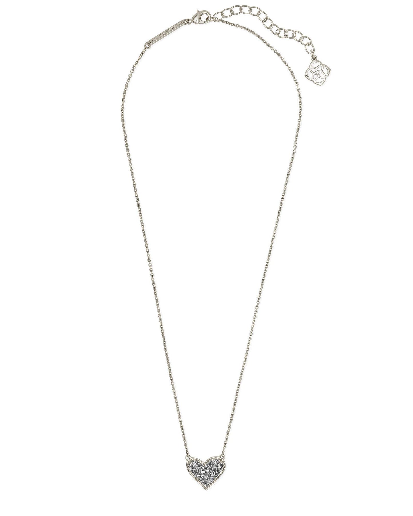 Kendra Scott Ari Heart Adjustable Length Pendant Necklace