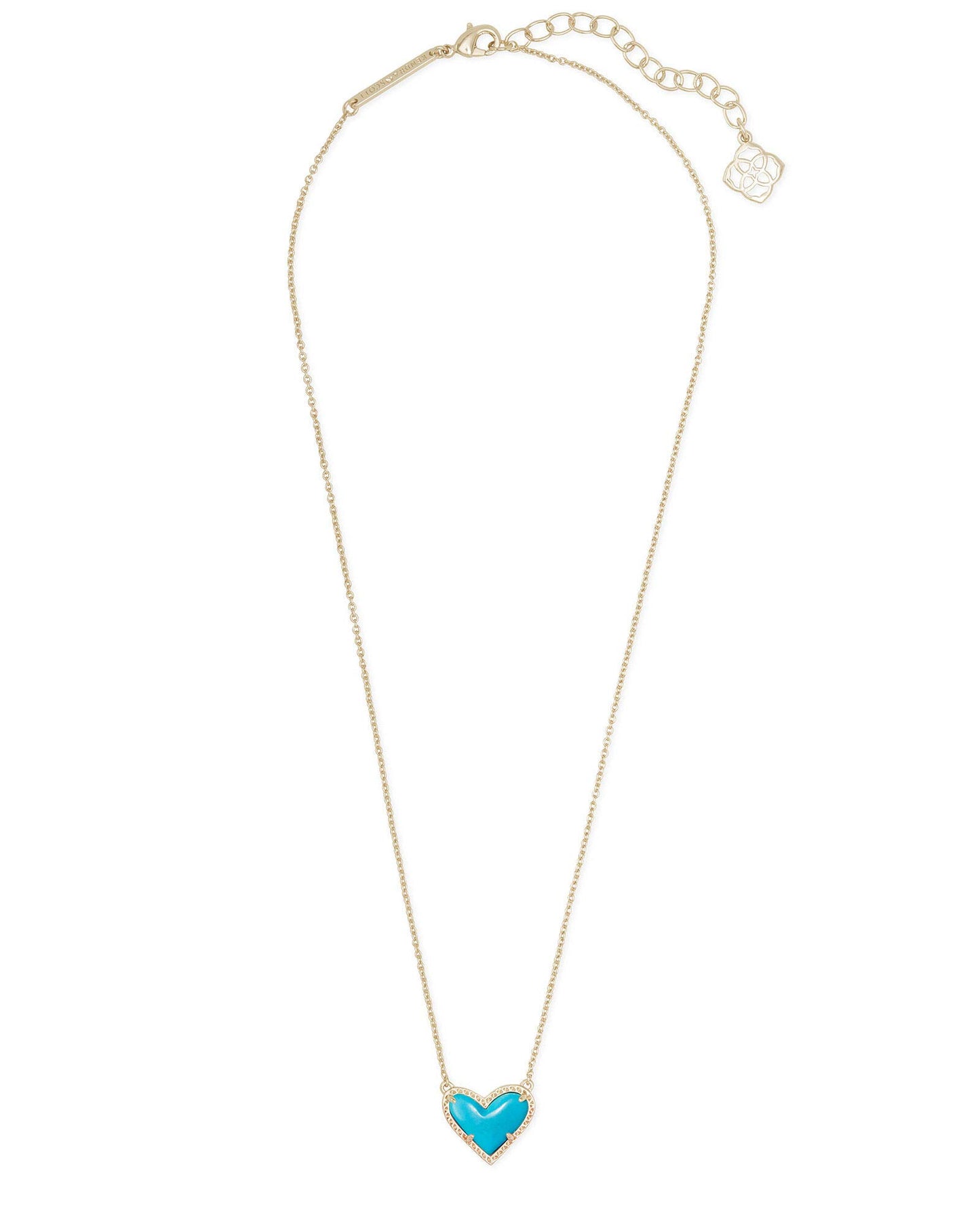 Kendra Scott Ari Heart Adjustable Length Pendant Necklace