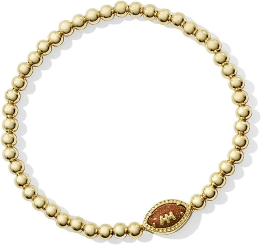 Kendra Scott Football Stretch Bracelet, 14k Gold Plated Brass