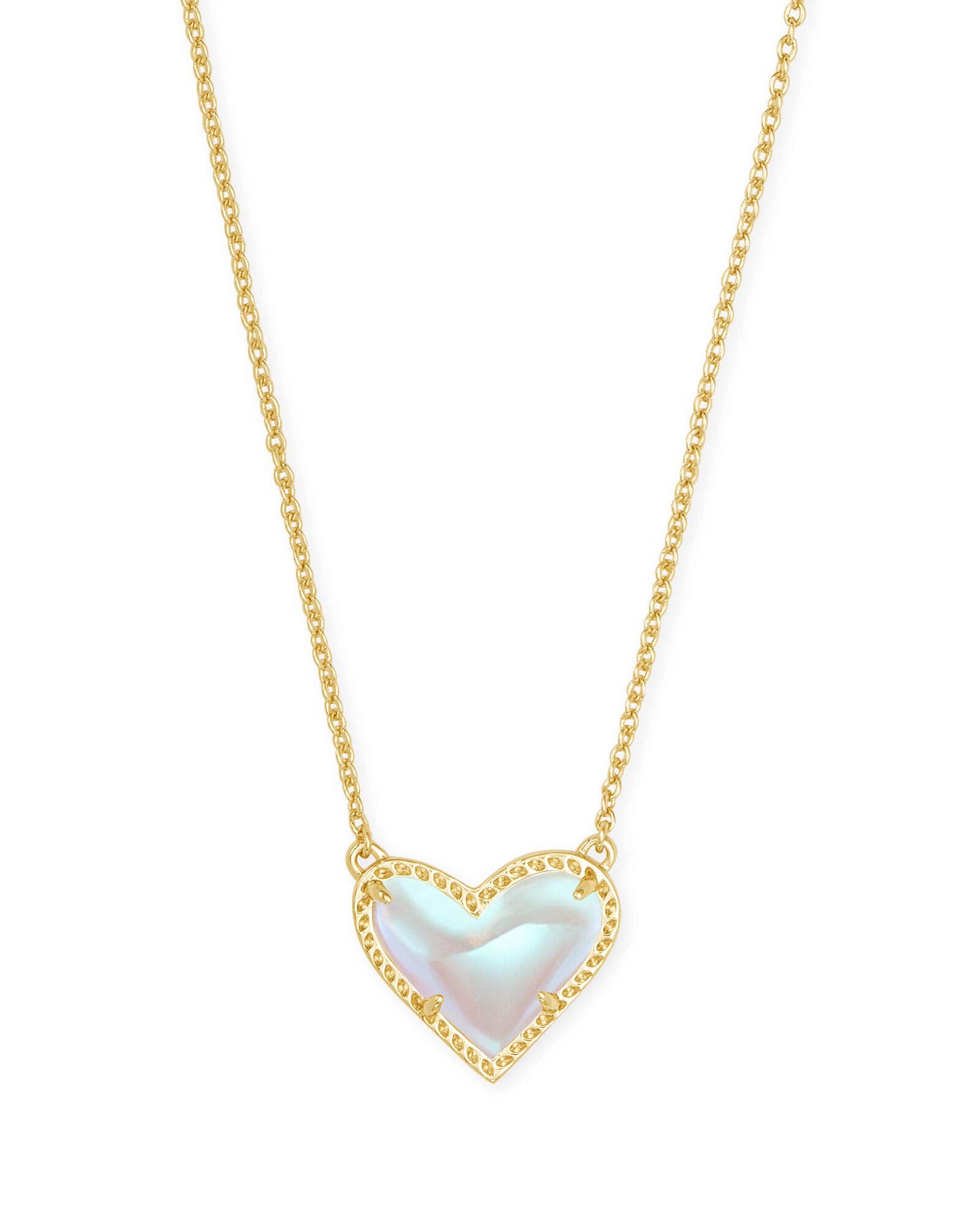 Kendra Scott Ari Heart Adjustable Length Pendant Necklace