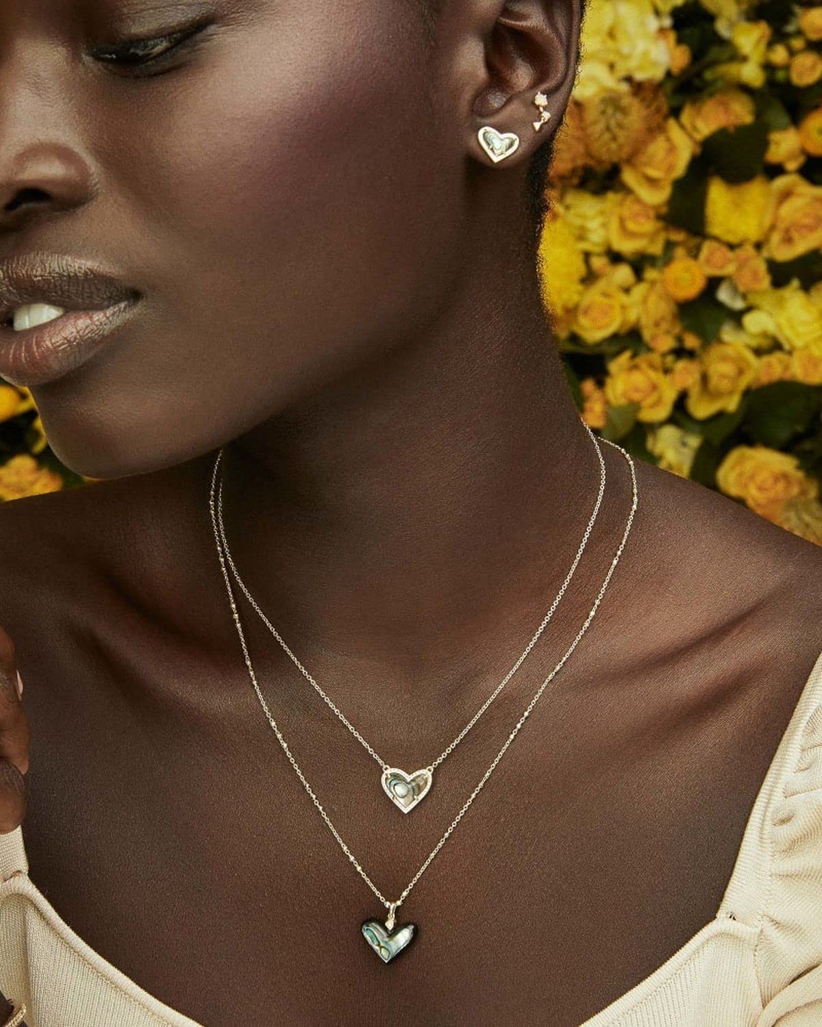 Kendra Scott Ari Heart Adjustable Length Pendant Necklace