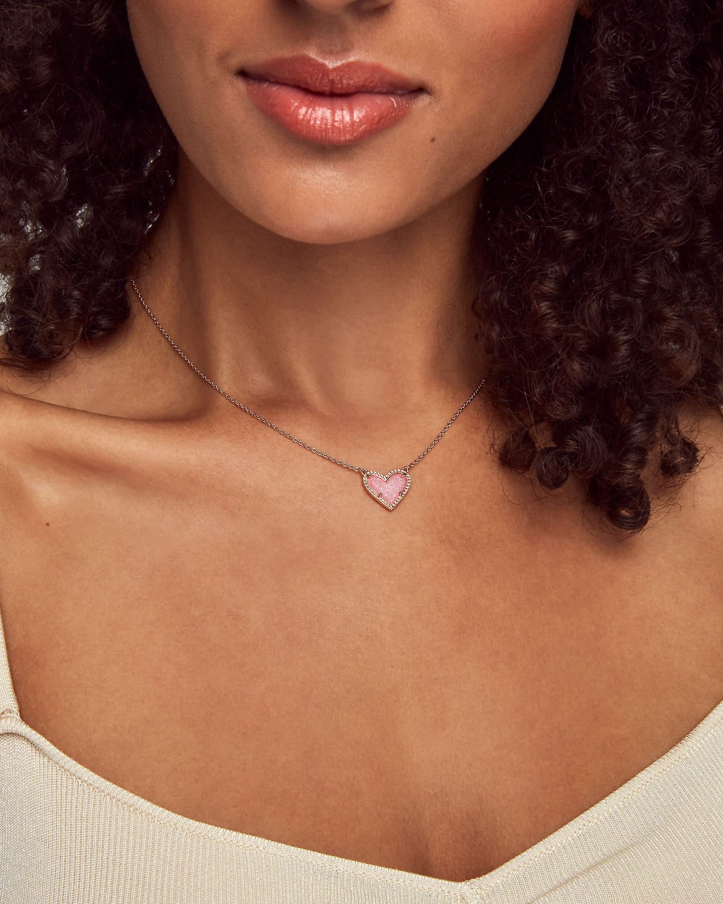 Kendra Scott Ari Heart Adjustable Length Pendant Necklace