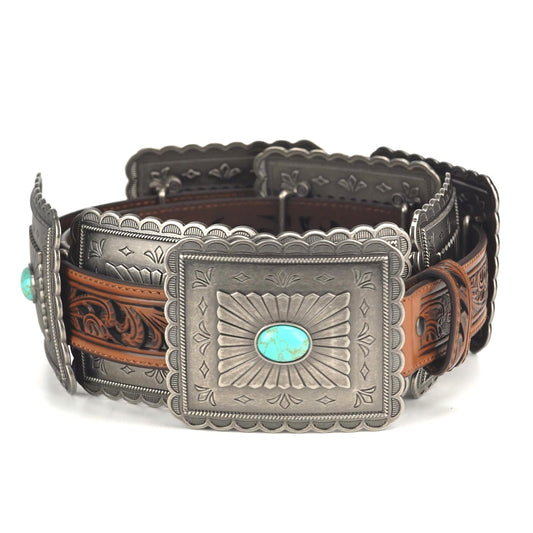 M&F Western Ariat Women's Turquoise Concho belt