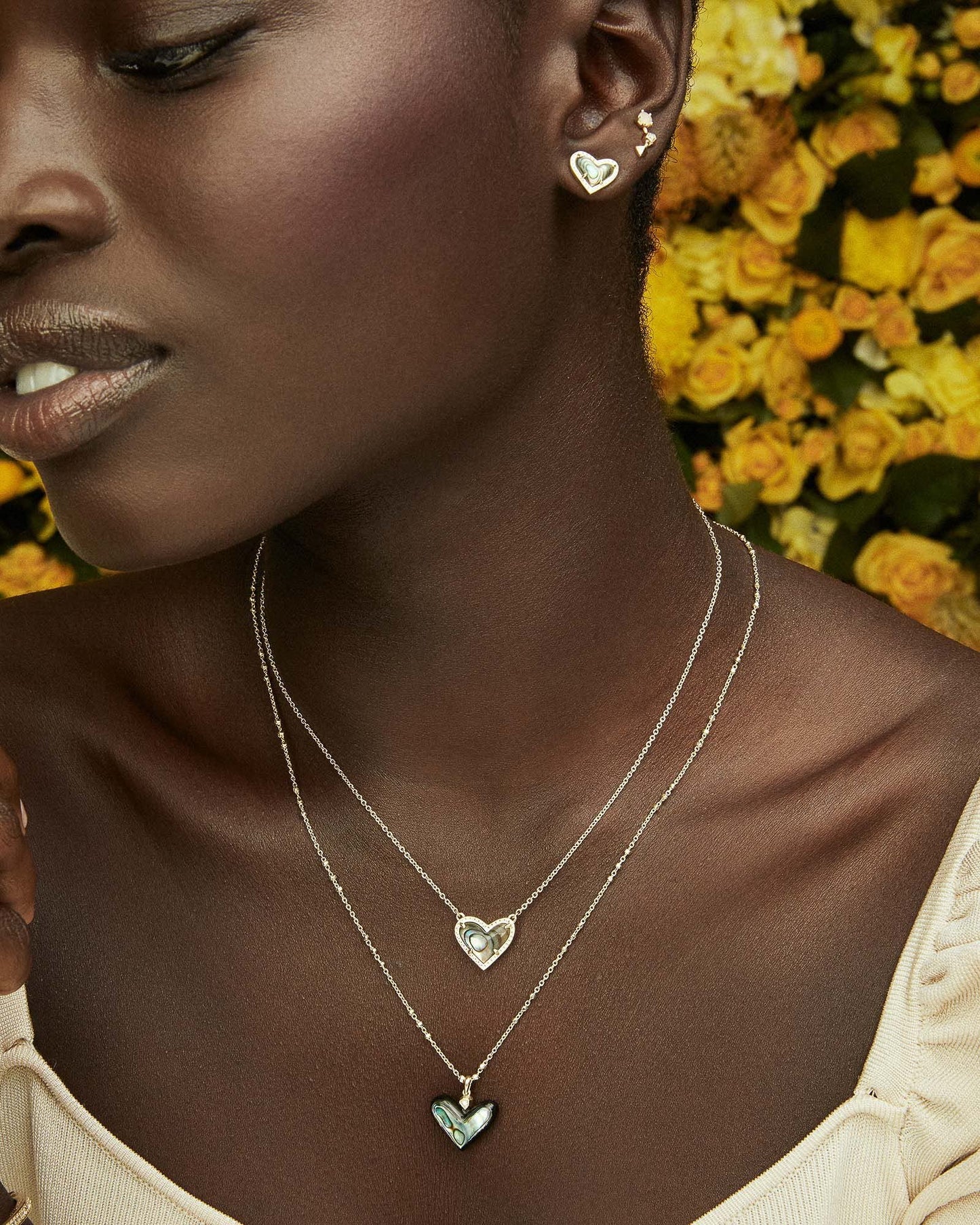 Kendra Scott Ari Heart Adjustable Length Pendant Necklace